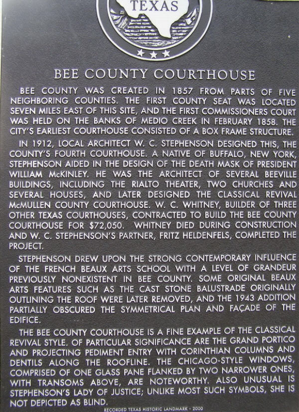 Bee County Courthouse, Texas