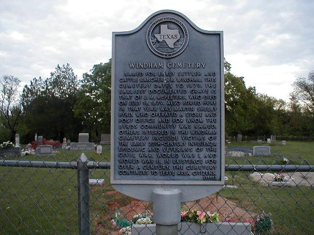 Windham Cemetery, Brown County, Texas