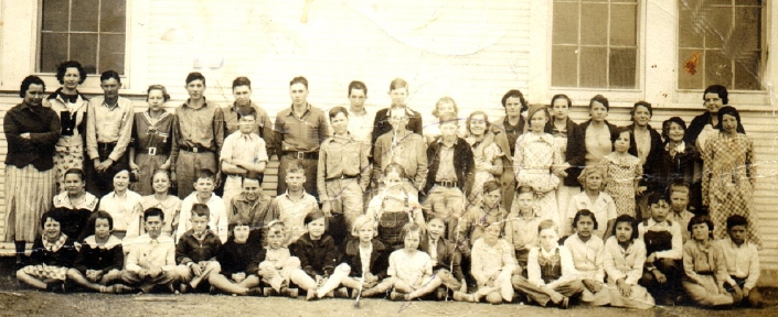 Concord School, 1934, Brown County, Texas