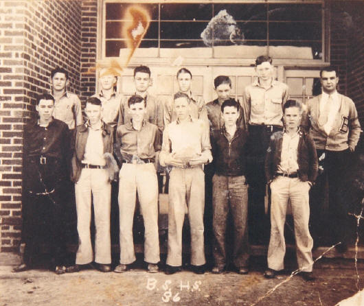 Brooksmith football team, 1936, Brown County, Texas