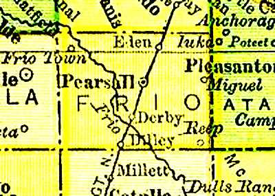 1914 US Postal Map, Frio County, Texas