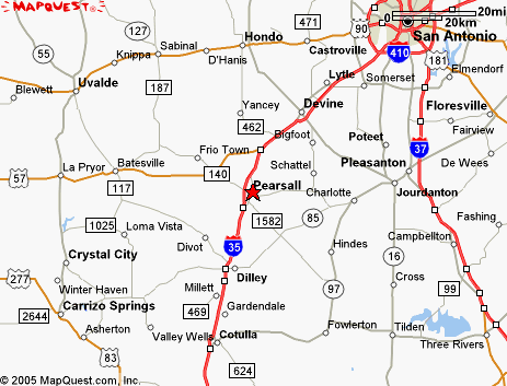 Map, Frio County, Texas