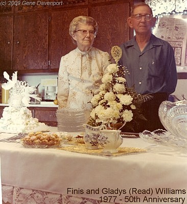 Finis and Gladys Read Williams, Haskell County, Texas