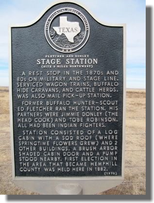 Fletcher & Donley Stage Station, Hemphill County, Texas