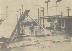 Hurrican Beulah damage, 1967, Nueces County, Texas