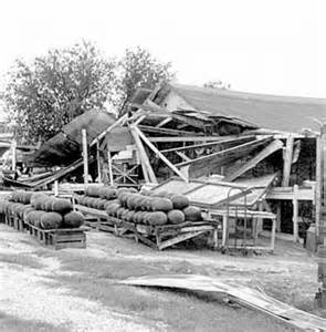 Hurrican Beulah damage, 1967, Nueces County, Texas