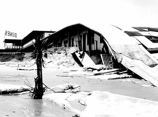 Hurrican Carla damage, 1961, Nueces County, Texas