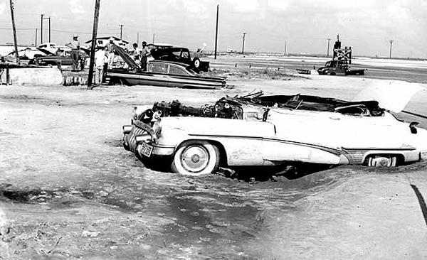 Hurrican Carla damage, 1961, Nueces County, Texas