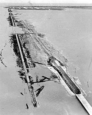 Hurrican Carla damage, 1961, Nueces County, Texas