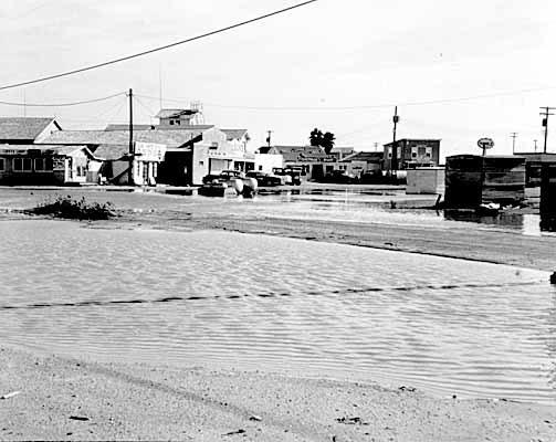 Hurrican Carla damage, 1961, Nueces County, Texas