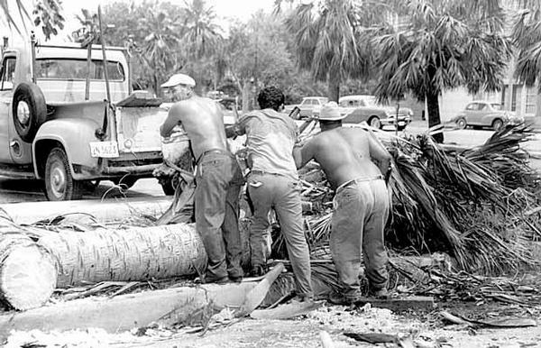 Hurrican Carla damage, 1961, Nueces County, Texas