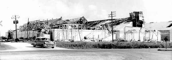 Hurrican Celia damage, 1970, Nueces County, Texas