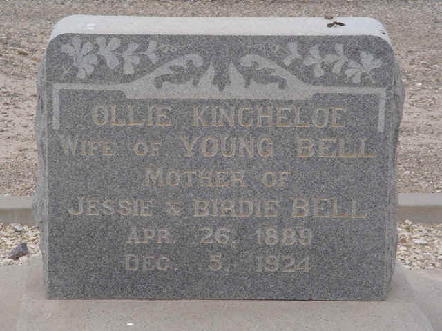 Ollie Kincheloe, Reeves County, Texas