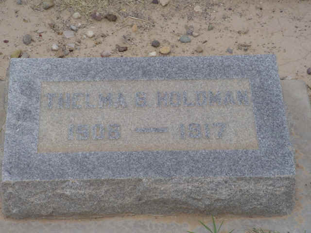 Thelma B. Holdman, Reeves County, Texas