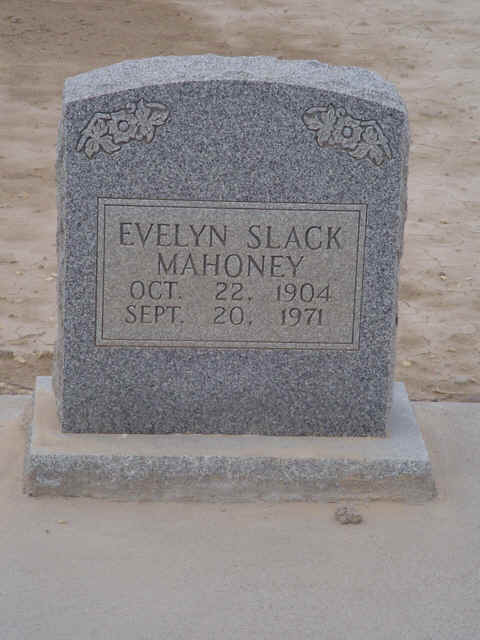 Evelyn Slack Mahoney, Reeves County, Texas