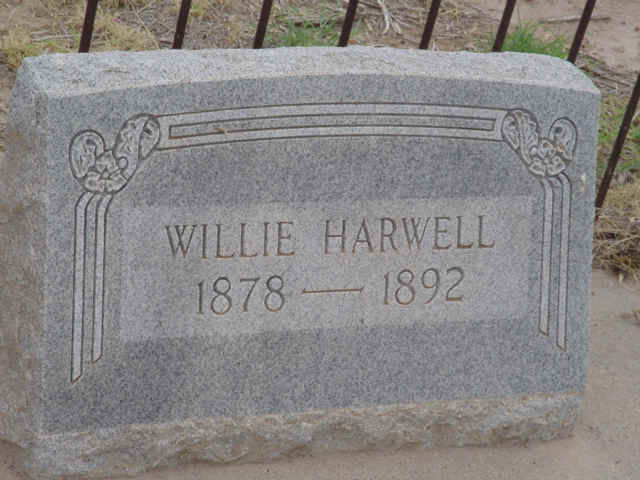 Willie Harwell, Reeves County, Texas