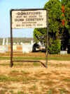 Entrance to the cemetery